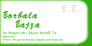 borbala bajza business card